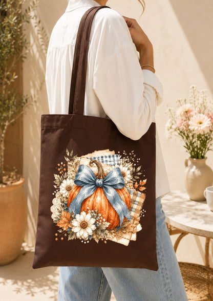 Totebag citrouille d'automne