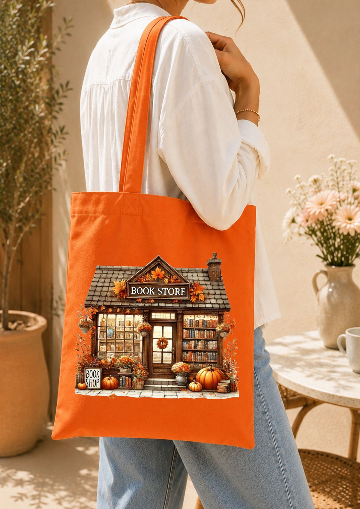 Totebag bookstore d'automne
