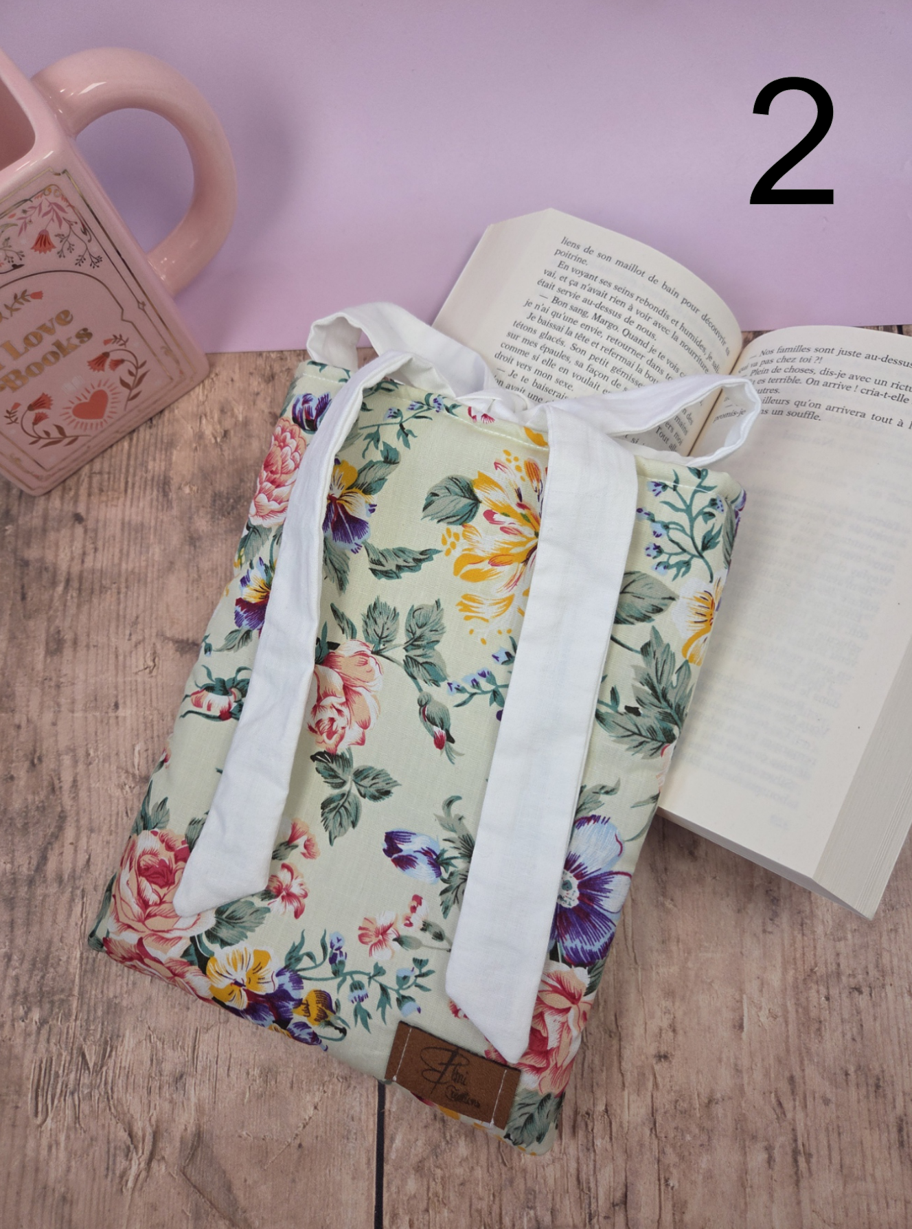 Housse de livre de poche coton motifs- Sélection boutique