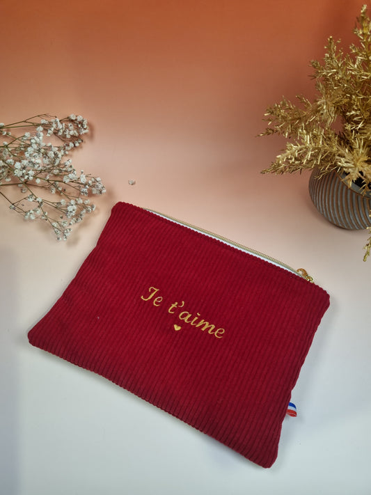Pochette plate je t'aime