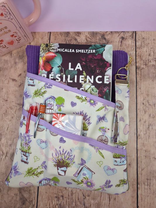 Pochette à livre multifonctions lavande - sélection boutique