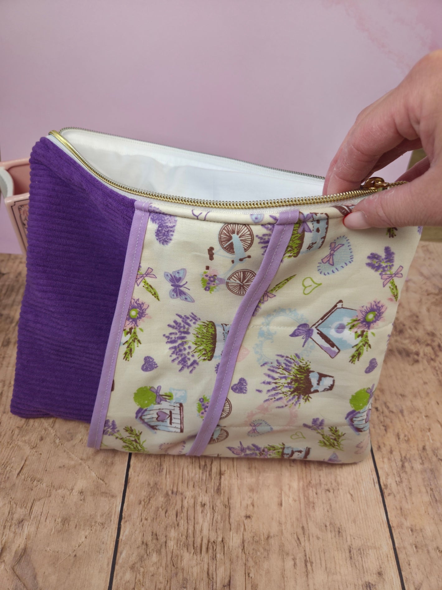 Pochette à livre multifonctions lavande - sélection boutique