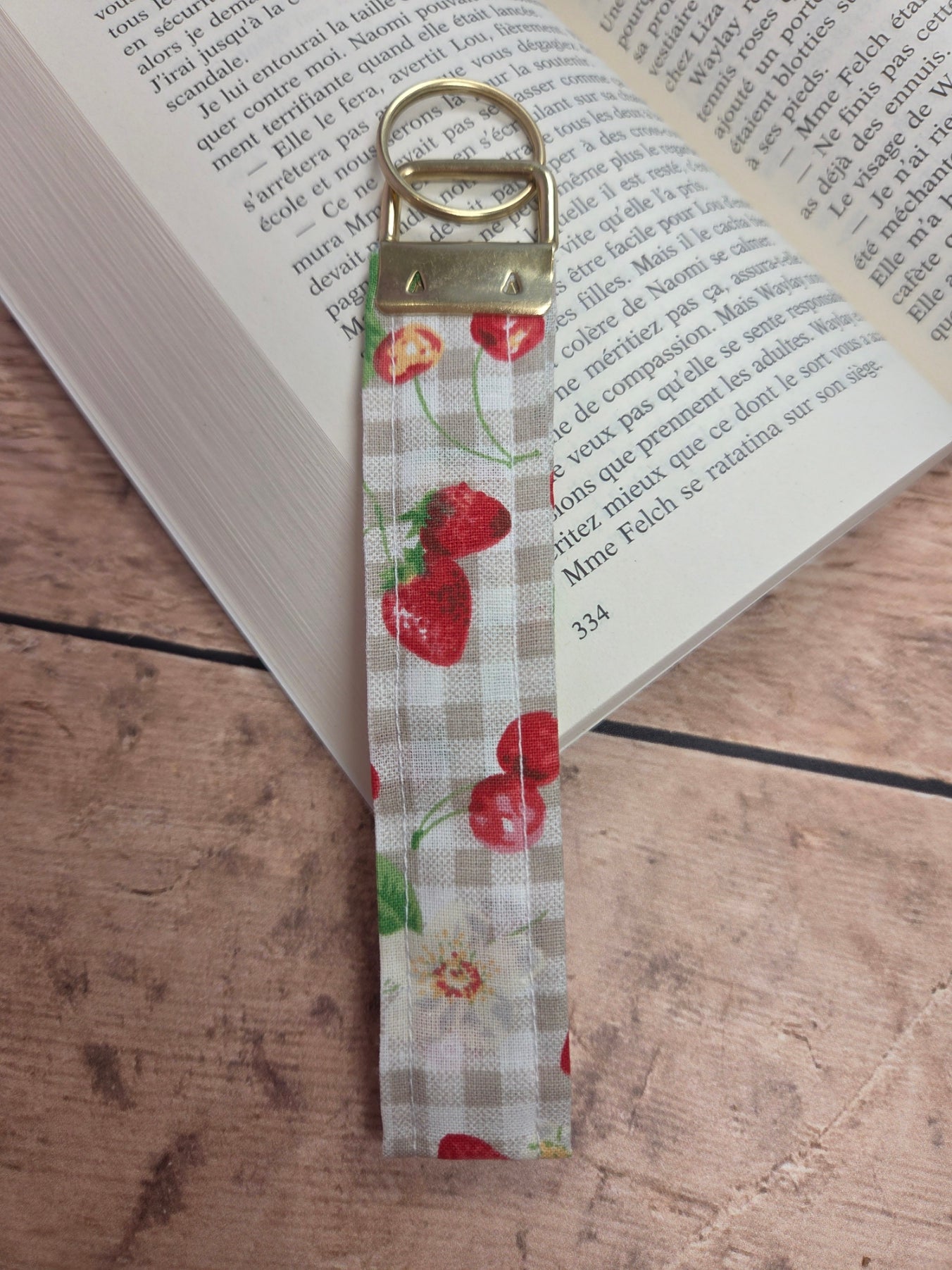 Porte clé fraises - sélection boutique