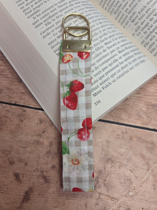 Porte clé fraises - sélection boutique