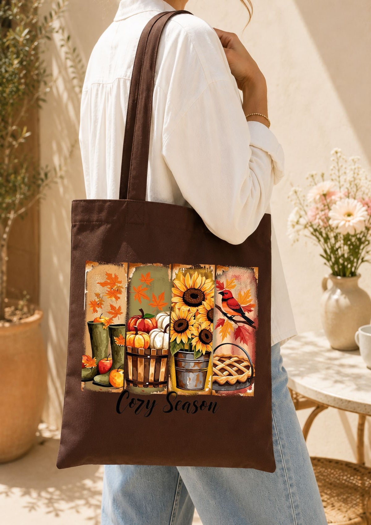 Tote bag cosy season