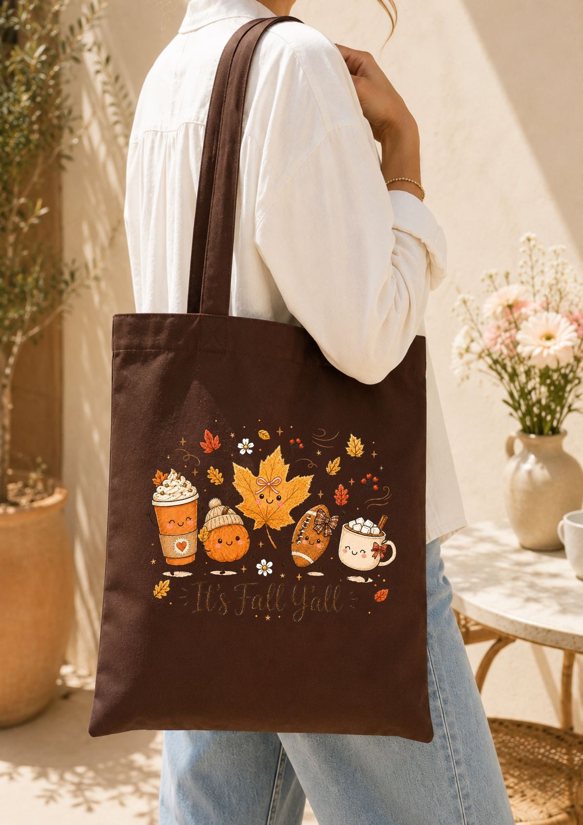 Tote bag it's fall y'all