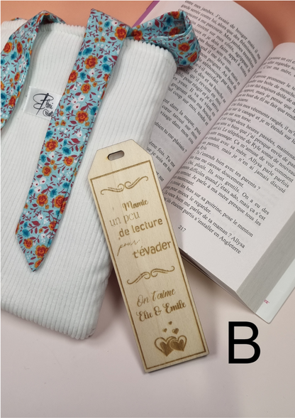 Marque page personnalisable