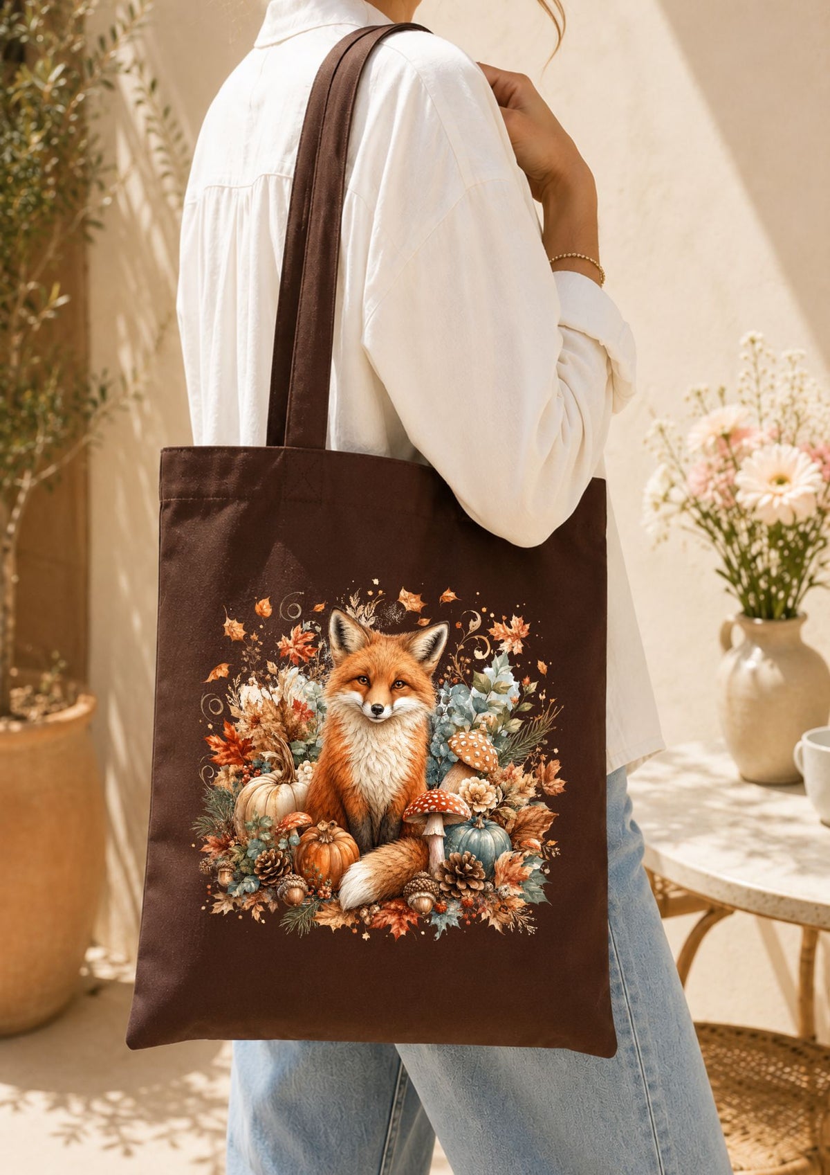 Totebag automne Renard