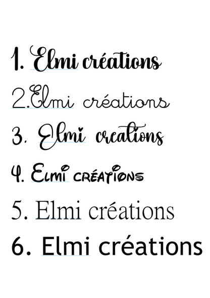 Marque page personnalisable